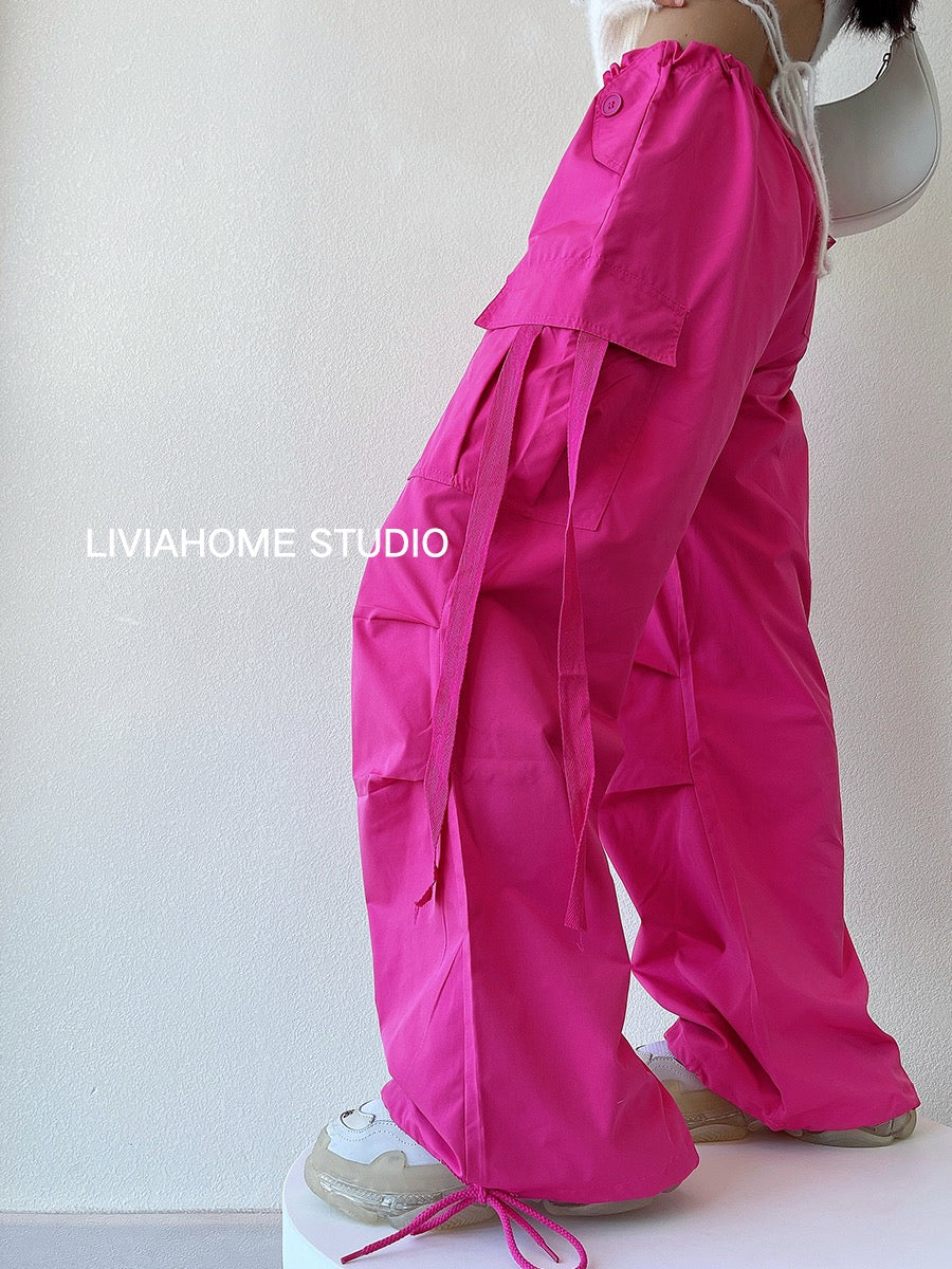 liviahome eye-catching pink overalls European and American hot girls s –  Lee Nhi Boutique