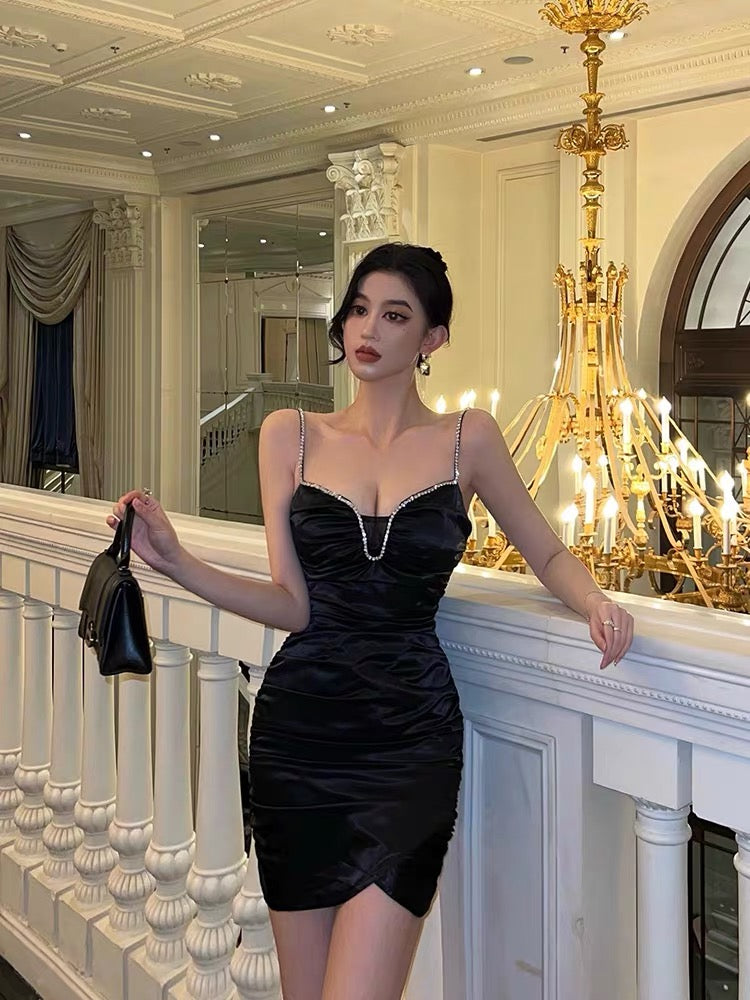 Sexy black suspender dress female summer ladies light luxury chic stun Lee Nhi Boutique Sexy black suspender dress female summer ladies light luxury chic stun Lee Nhi Boutique