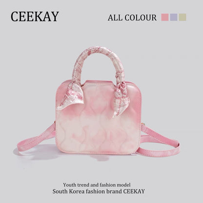 CEEKAY original authentic this year popular small hand-held biscuit bag niche design bag female summer all-match messenger bag 1200