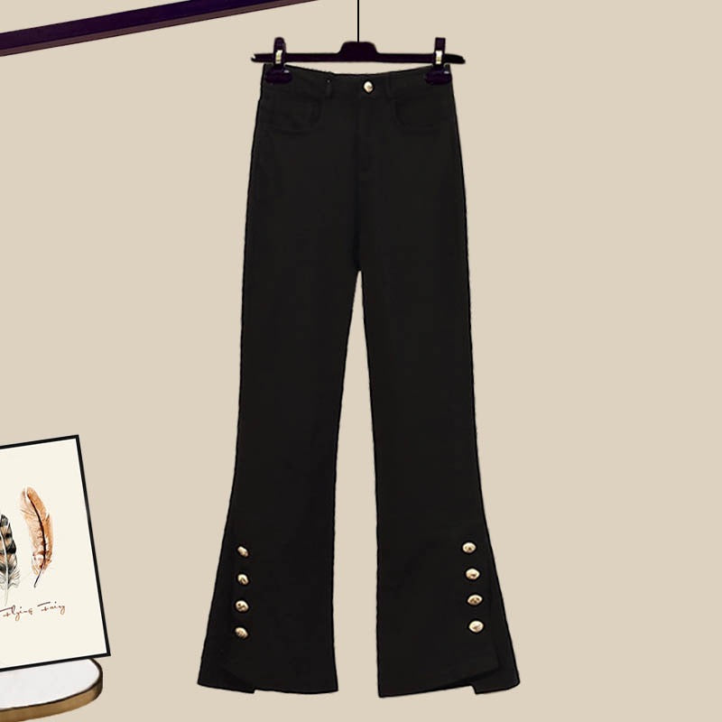 Milky style wears early spring outfits, hot girls wear a whole suit, women's spring sweet and light luxury two-piece trousers