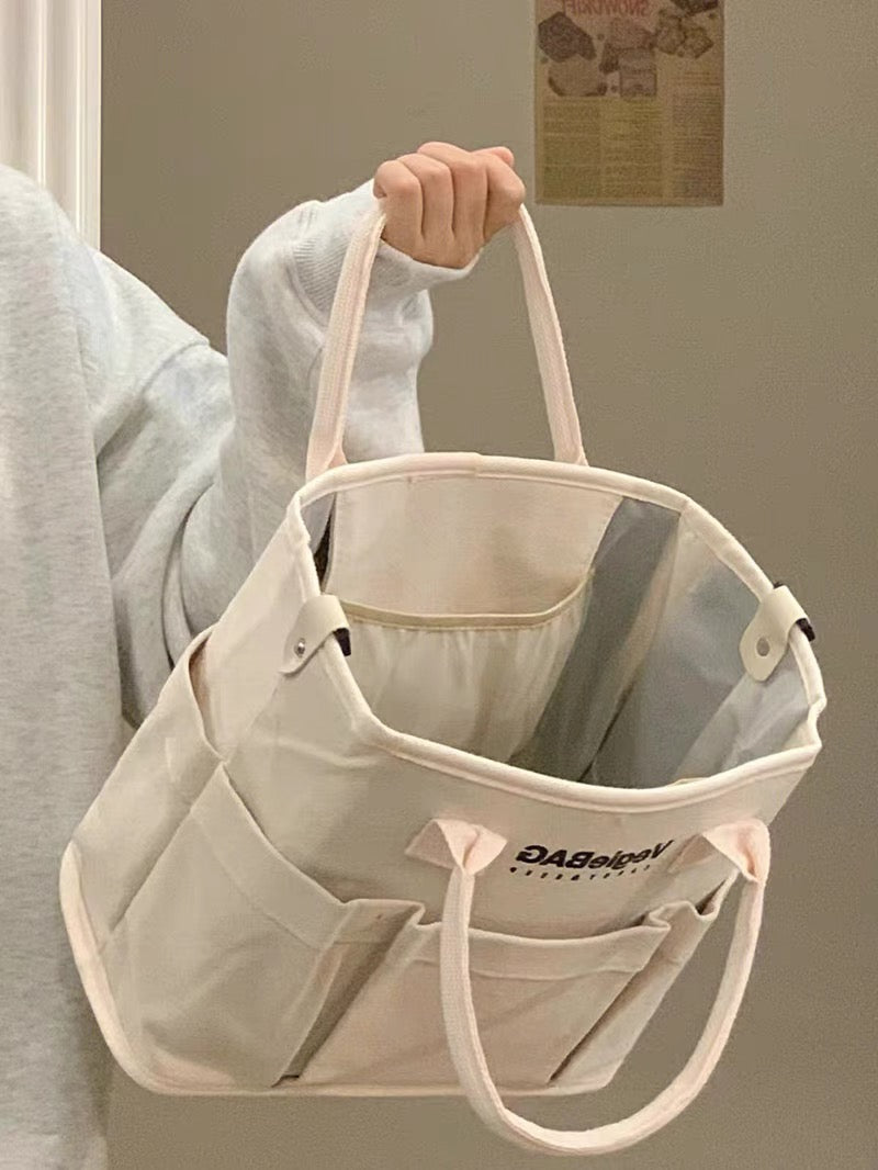 Japan vegiebag mommy bag portable mother and baby bag out light large capacity mother bag female canvas tote bag
