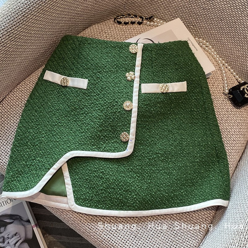 MUEL Small fragrant wind suit skirt 2023 new women's spring fashion foreign style high-end celebrity two-piece suit