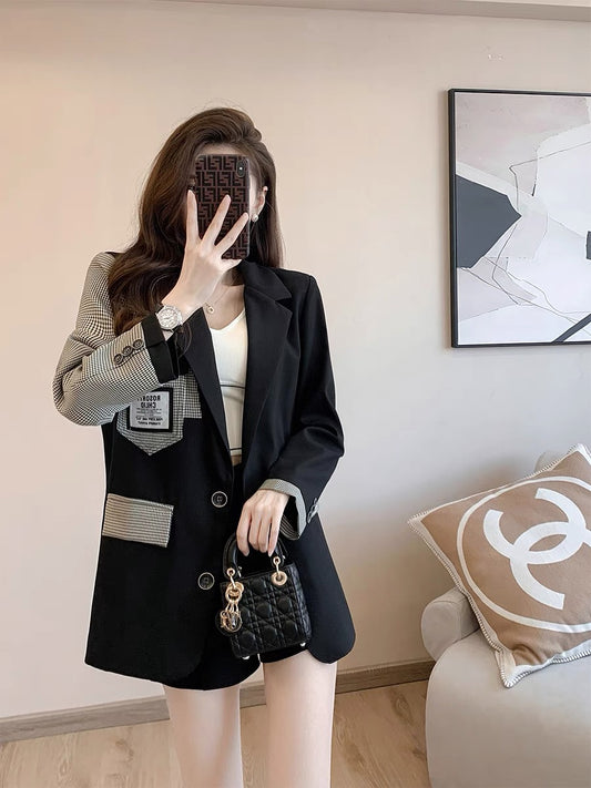 Korean version of the temperament casual suit top women's 2022 early autumn new light mature style high-end fashion western style suit jacket