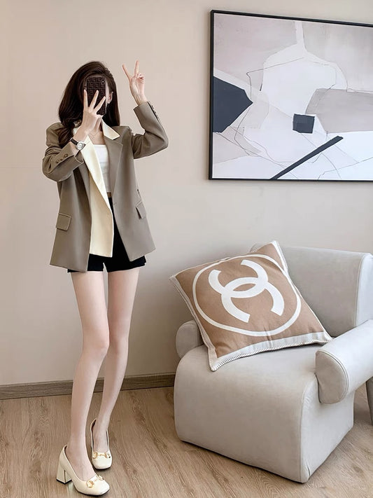 2022 early autumn new French temperament, light and mature style, slim and slim, high-end design sense, niche fashion suit jacket