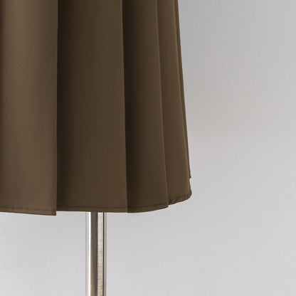 Khaki pleated skirt 2022 autumn and winter new high waist a-line skirt women's spring and autumn mid-length skirt skirt