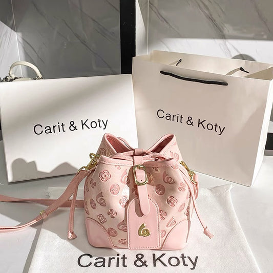 Niche light luxury rhinestone bag women's autumn 2021 new trendy diamond-studded bucket bag mini handbag chain messenger