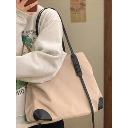 Autumn and winter lazy wind tote extra large bag women 2022 new nylon shoulder bag large capacity commuting all-match handbag