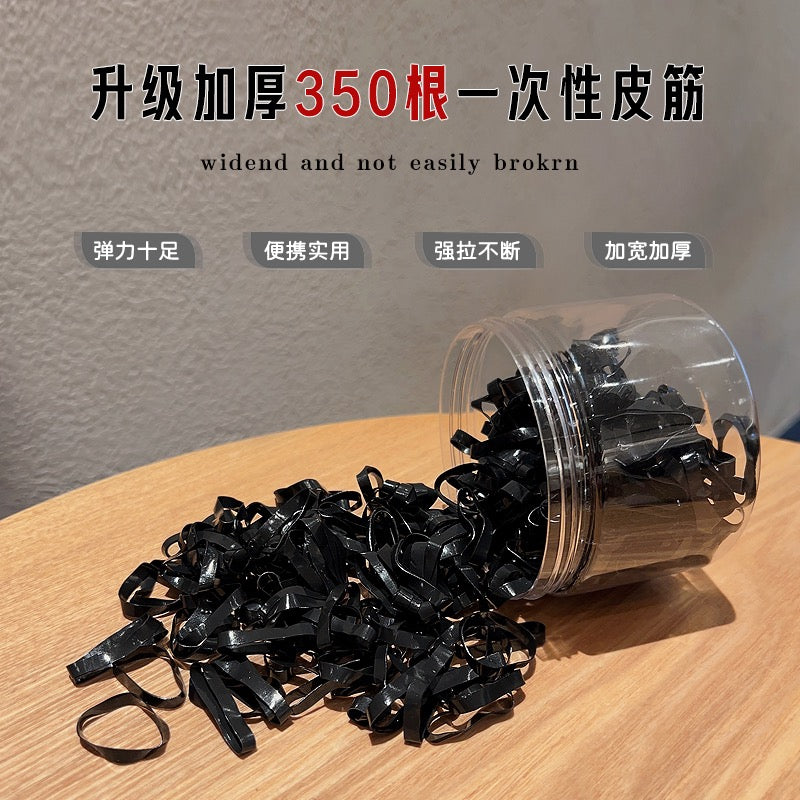 Thickened and thickened without hurting hair small rubber band female tie head high elastic head rope disposable hair rope durable black hair ring