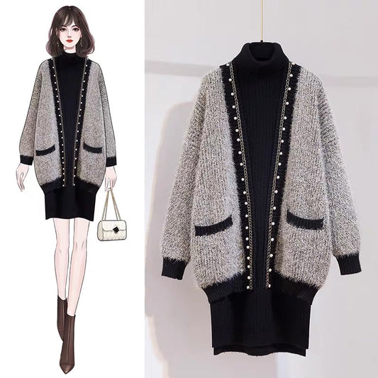 Small fragrance suit women's early autumn 2022 new autumn and winter small temperament ladies high-end two-piece skirt