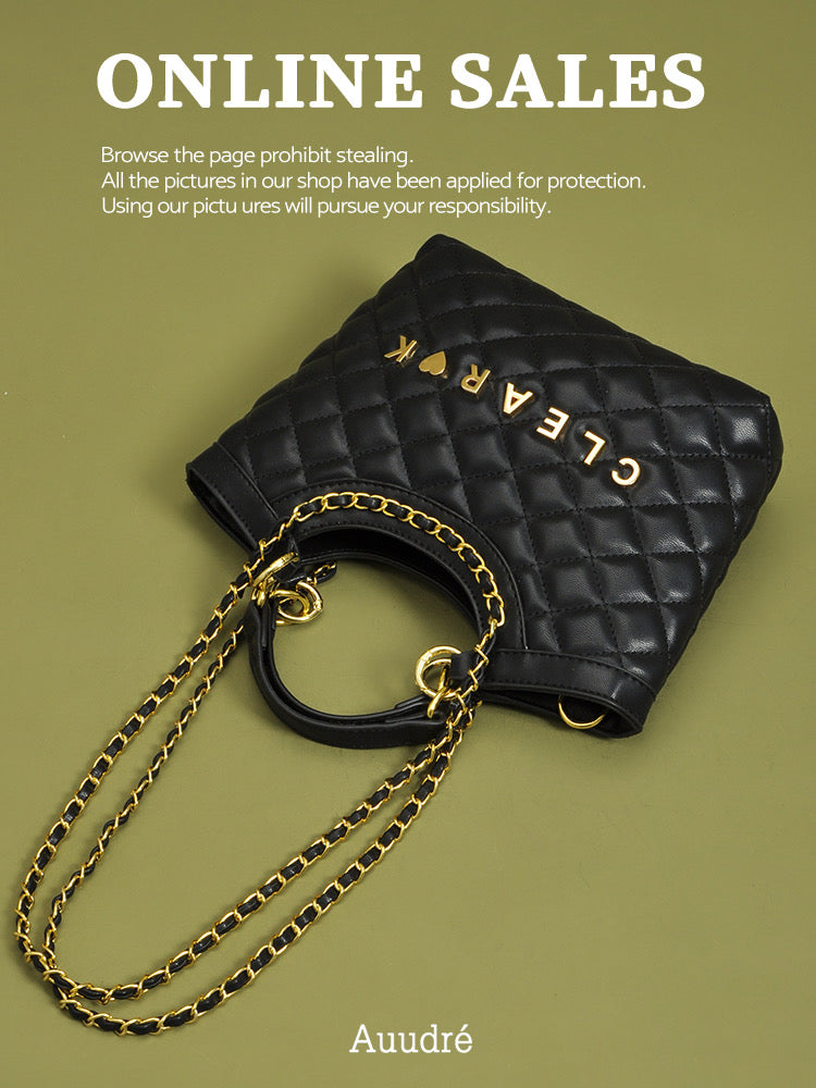 Auudre light luxury rhombus chain Messenger bag women 2023 new all-match large-capacity commuter shoulder handbag