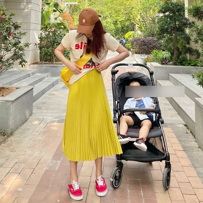 Summer women's clothing 2023 slightly fat and thin tea-style wear lively age-reducing salt-style light mature dress two-piece suit