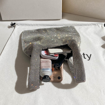 Carit Koty high-end rhinestone bag women 2022 new vegetable basket hand bucket bag sweet cool handbag