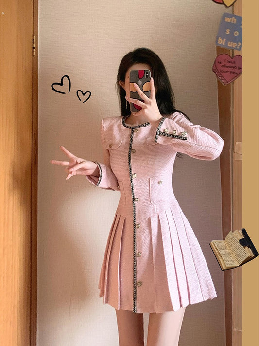 MUEL Original Small Fragrance Dress Female Early Autumn 2022 New Temperament Goddess Fan Mingyuan Advanced Sense Skirt