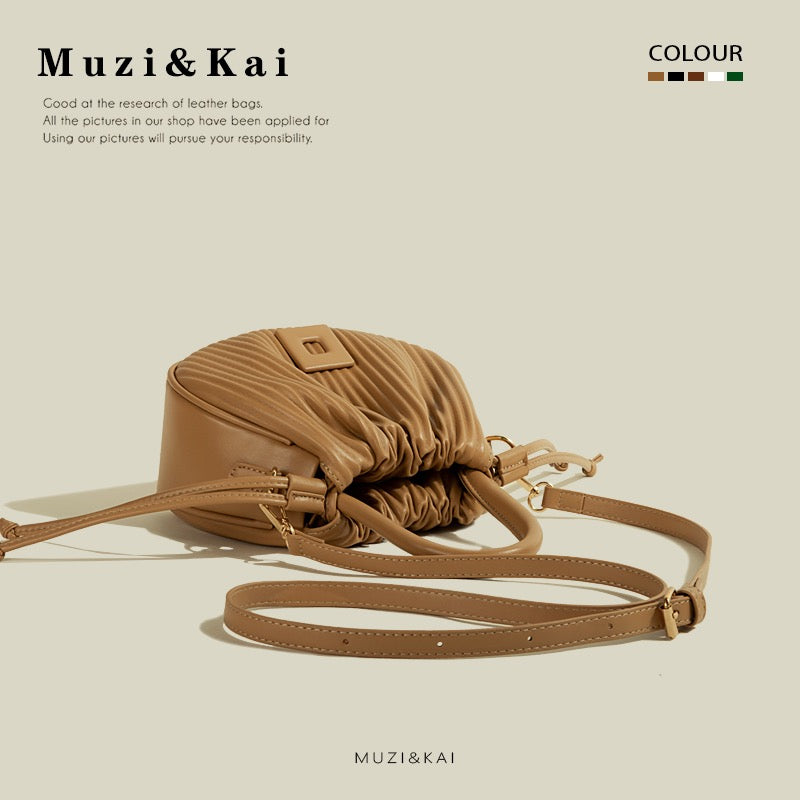 MuziKai genuine niche design handbag bag women 2022 new fashion fashion one shoulder Messenger small square bag