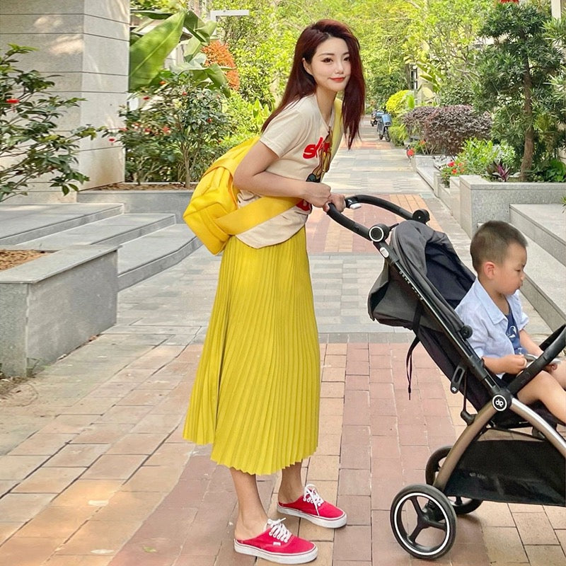 Summer women's clothing 2023 slightly fat and thin tea-style wear lively age-reducing salt-style light mature dress two-piece suit
