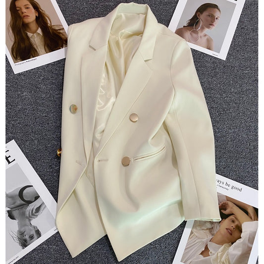2023 Spring New Suit Jacket Female Korean Straight Casual Loose Fashion Temperament Thin Small Suit Top
