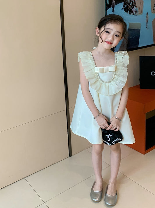Original girl parent-child celebrity style summer dress children's little girl princess dress 2023 new summer dress skirt