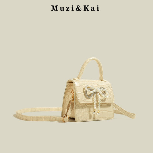 MuziKai genuine high-grade texture hand bag women 2022 new trendy fashion Messenger shoulder small square bag women
