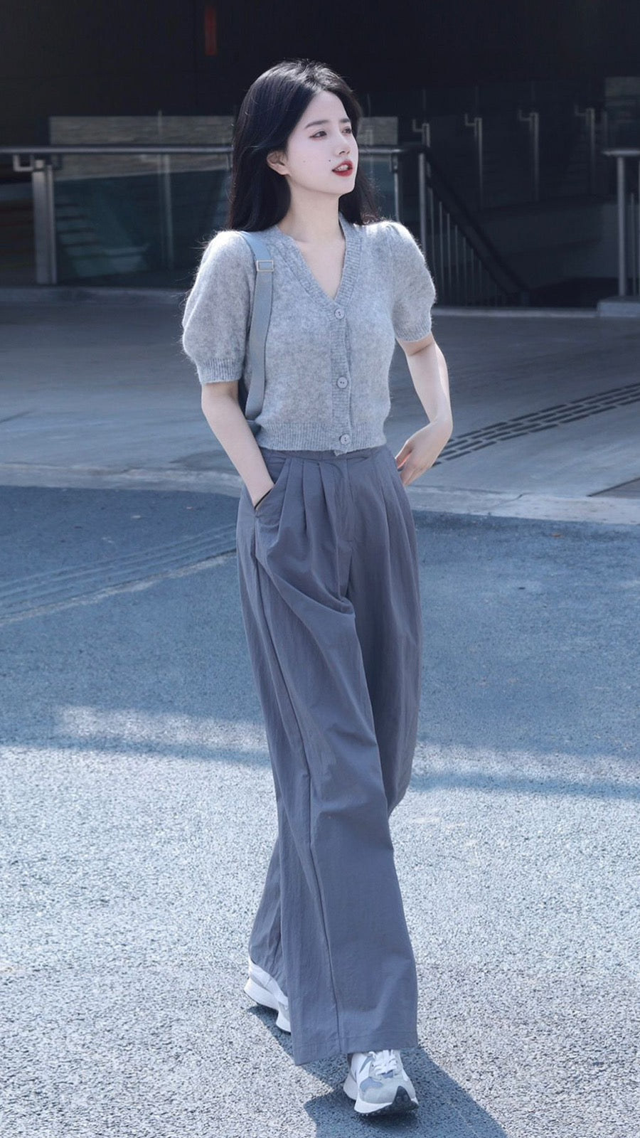 Summer new pear-shaped body tea wear a complete set with milk system slightly fat and thin cover meat two-piece suit for women