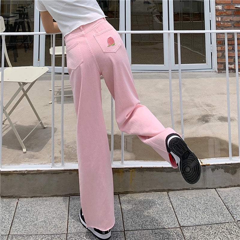 Autumn Korean Style Casual Fashion Wild Solid Color Slim Thin High Waist  Suit Pants - Walmart.com