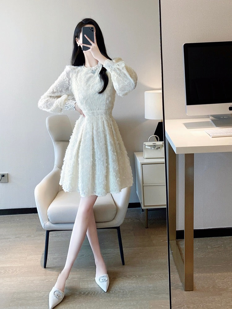 Lace dress women's 2022 autumn and winter new French style temperament Lee Nhi Boutique Lace dress women's 2022 autumn and winter new French style temperament Lee Nhi Boutique