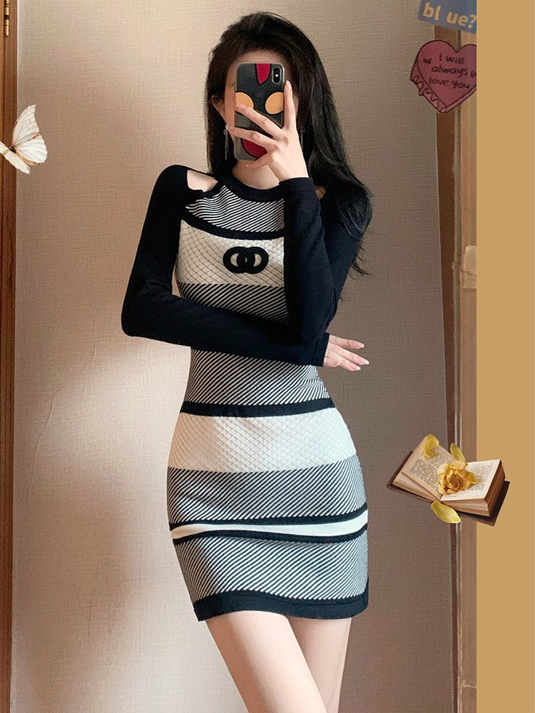 MUEL Xiaoxiangfeng Dress Early Autumn Women's 2022 New Niche Design Sense Temperament Slim Slim Skirt