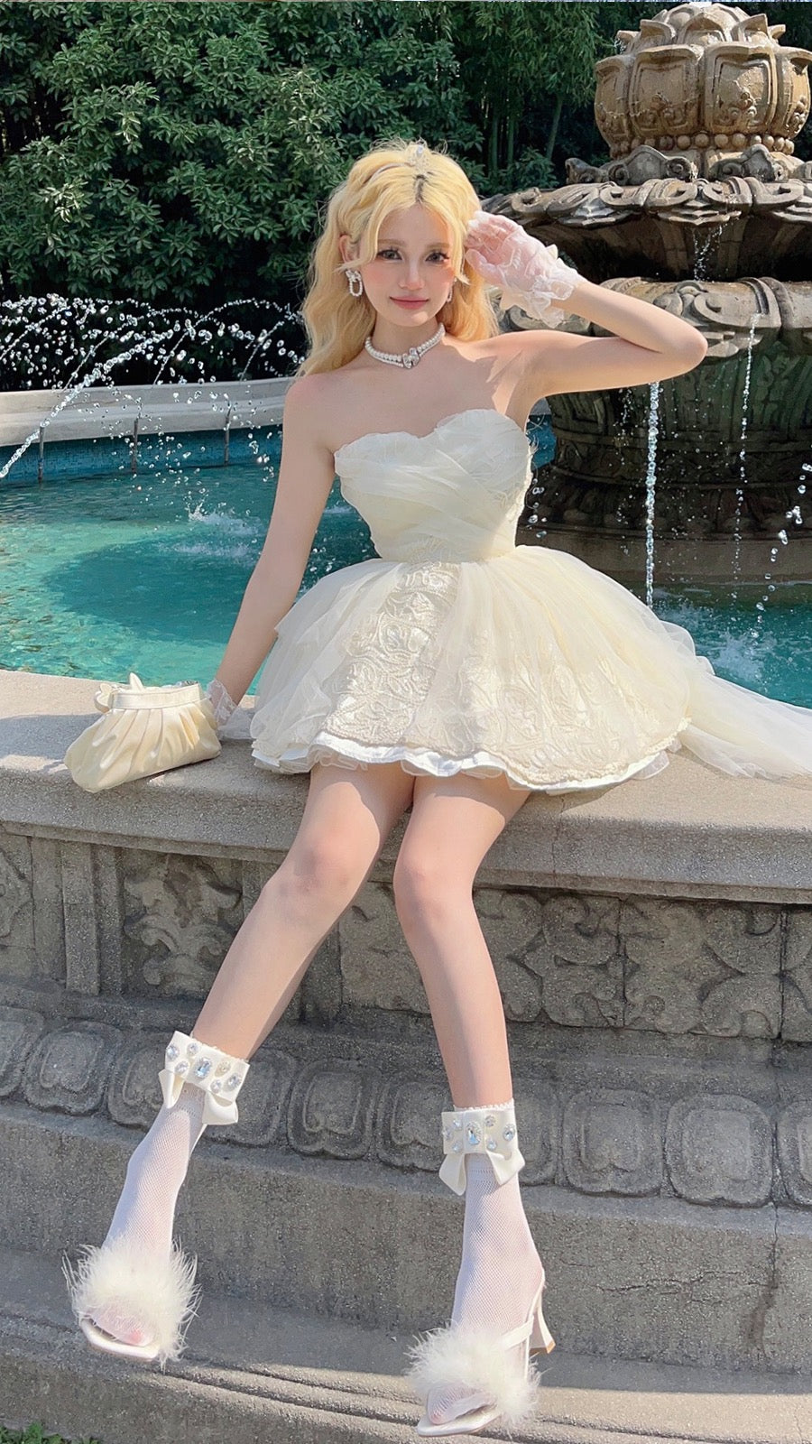 Pastel Yellow Princess Birthday Mini Dress Holiday Fairy Trailing Dres Lee Nhi Boutique Pastel Yellow Princess Birthday Mini Dress Holiday Fairy Trailing Dres Lee Nhi Boutique