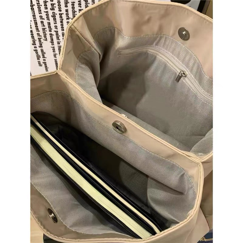 Autumn and winter lazy wind tote extra large bag women 2022 new nylon shoulder bag large capacity commuting all-match handbag
