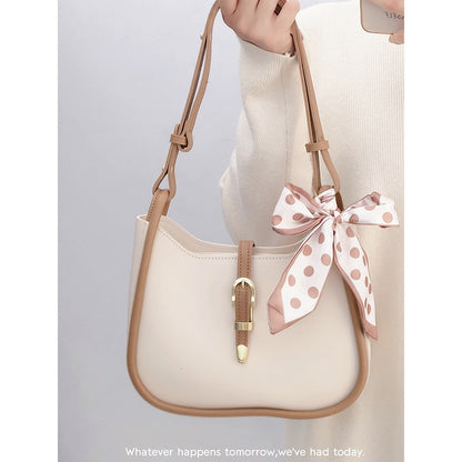 Autumn and winter gentle lady commuting armpit bag female 2022 new trendy try retro one shoulder saddle bag Messenger bag