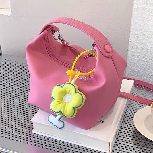 Pink Western-style girl handbag female 2022 new trendy summer net red popular messenger bag fashion handbag