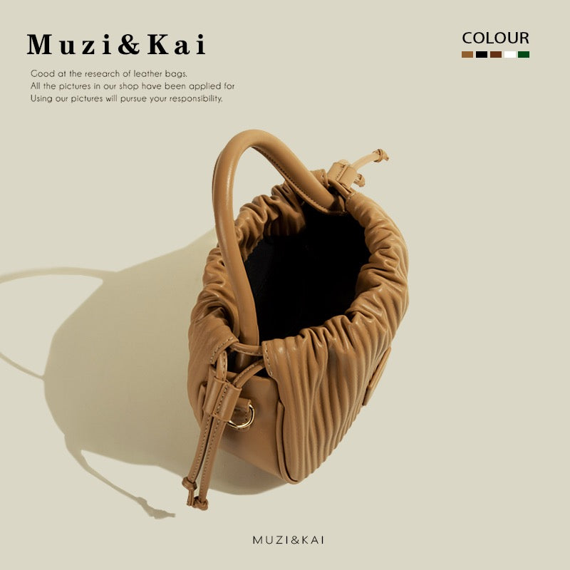 MuziKai genuine niche design handbag bag women 2022 new fashion fashion one shoulder Messenger small square bag