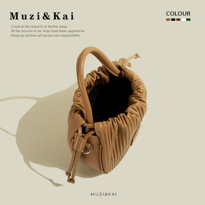 MuziKai genuine niche design handbag bag women 2022 new fashion fashion one shoulder Messenger small square bag