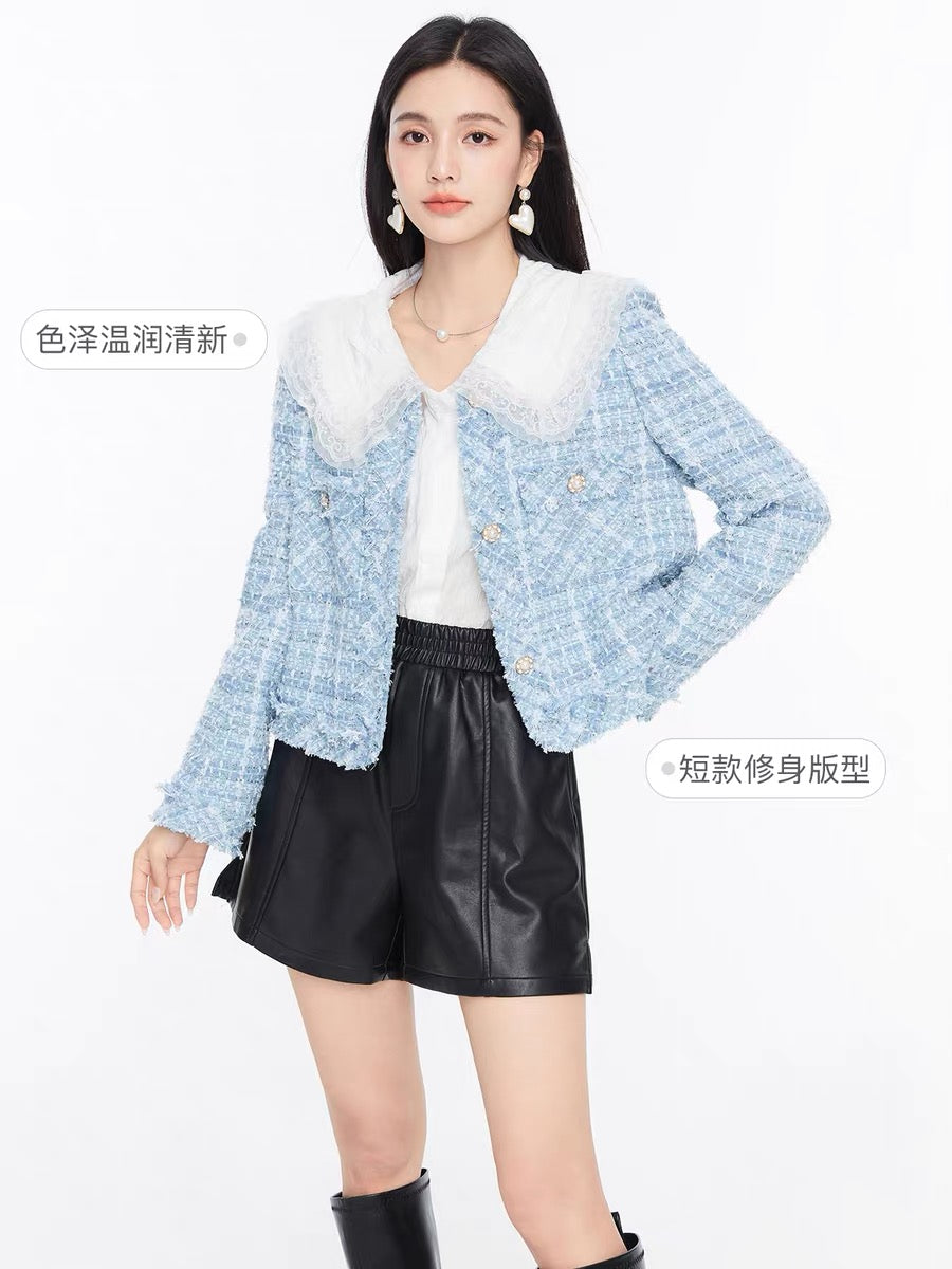 Fantu fashionable temperament celebrity style suit short jacket 2022 autumn new style fried street wear with ins top women