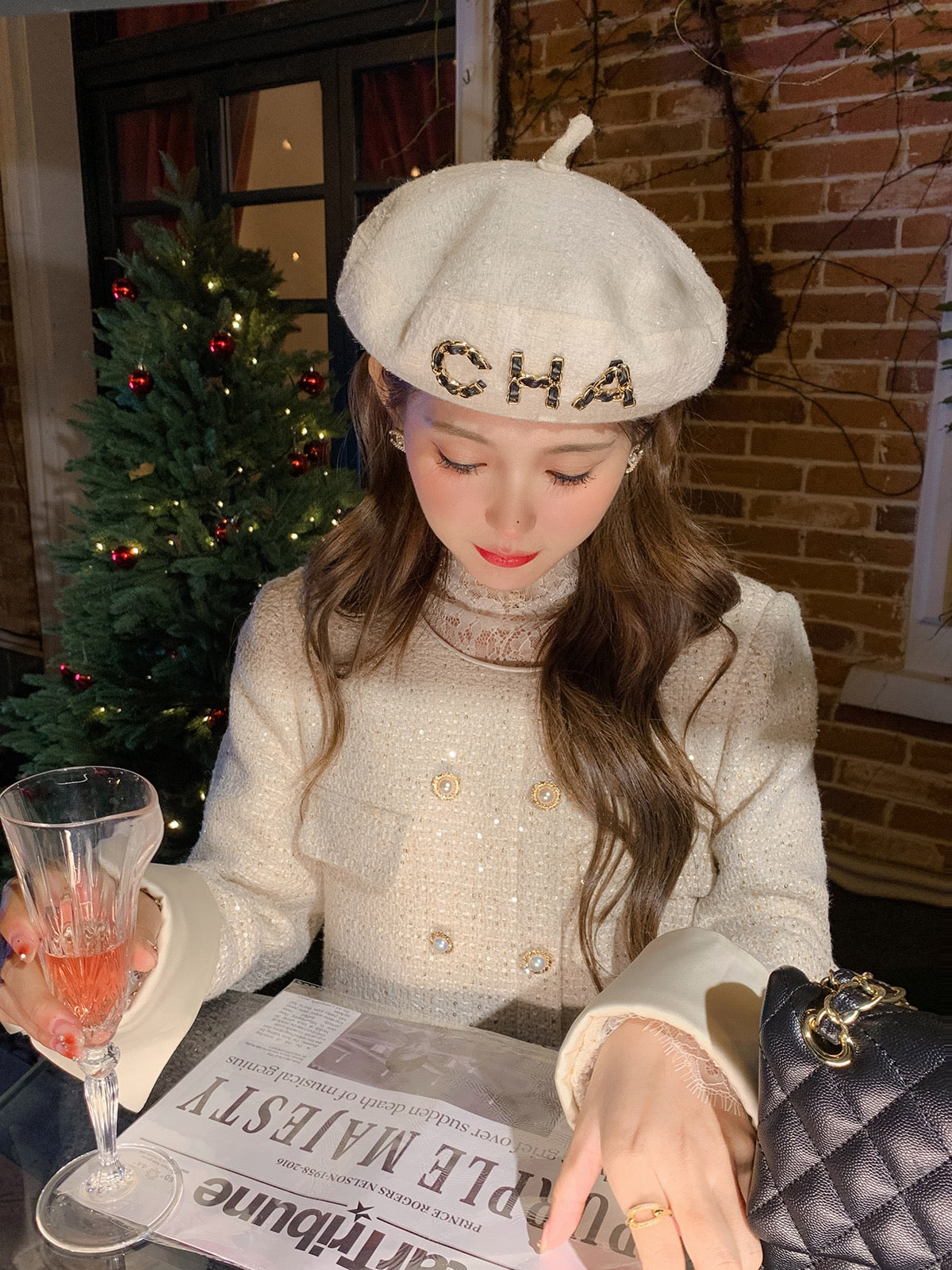Fish Rabbit's Rabbit Fragrant Dress Women's Autumn and Winter Temperament Ladies' Skirt Straight Fit Slim Dress