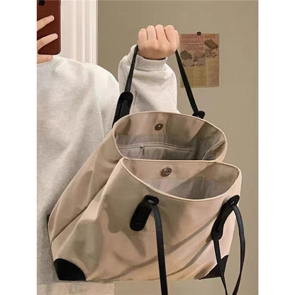 Autumn and winter lazy wind tote extra large bag women 2022 new nylon shoulder bag large capacity commuting all-match handbag