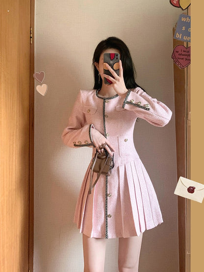 MUEL Original Small Fragrance Dress Female Early Autumn 2022 New Temperament Goddess Fan Mingyuan Advanced Sense Skirt