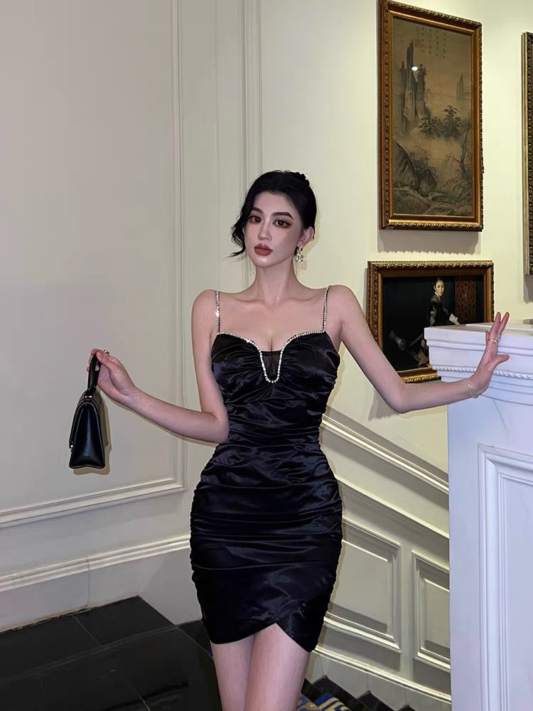 Sexy black suspender dress female summer ladies light luxury chic stun Lee Nhi Boutique Sexy black suspender dress female summer ladies light luxury chic stun Lee Nhi Boutique