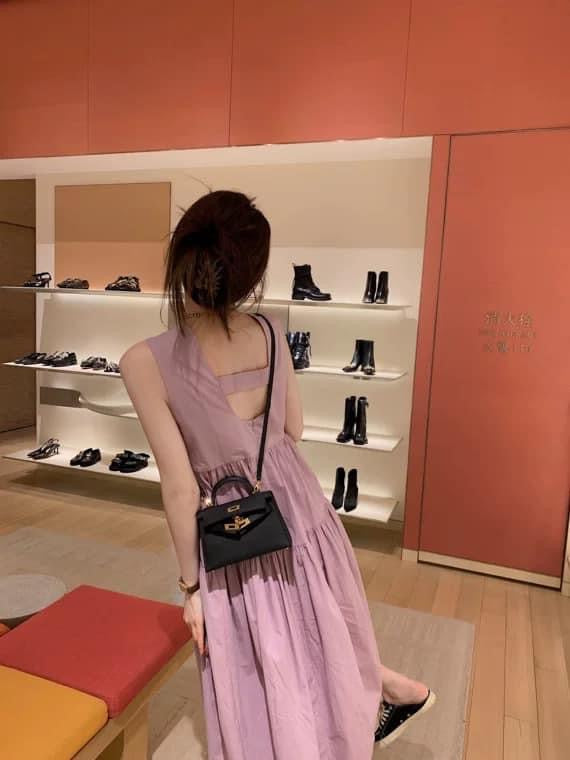 aaaaxbbb Nepal evening wind girlish milk purple temperament dress 2023 sleeveless backless dress summer