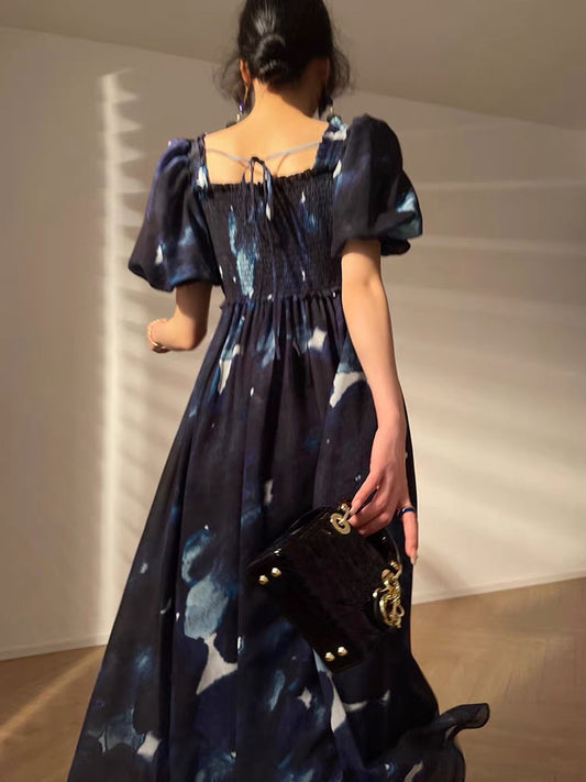 Aconiconi｜The Sea of Silence, French design, two loose mid-length summer dresses for a small holiday