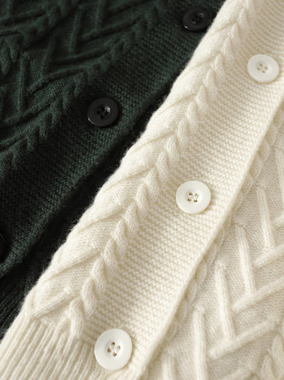 の[ZWI566818VG] Xiaohange lazy retro style wool cashmere lapel cardigan short coat