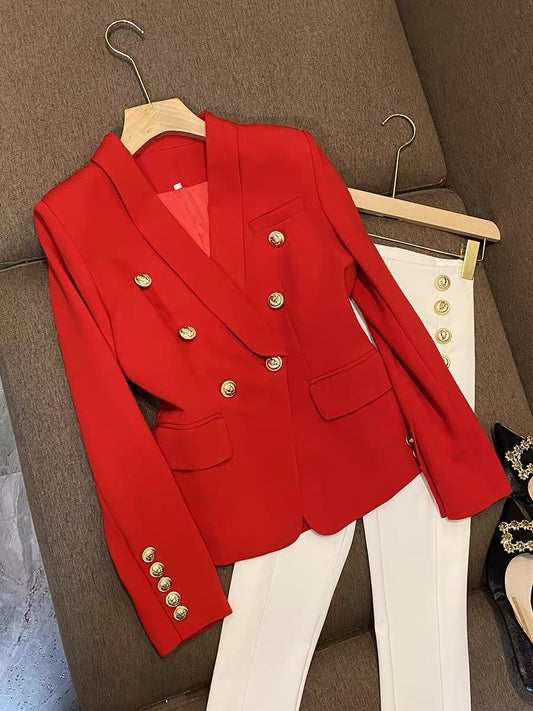 European station Korean high-end suits luxury short style simple design advanced professional custom suit jacket female 6741