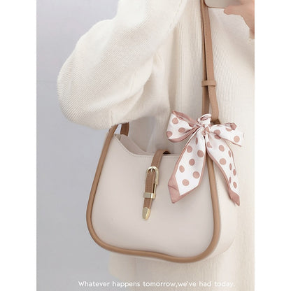 Autumn and winter gentle lady commuting armpit bag female 2022 new trendy try retro one shoulder saddle bag Messenger bag