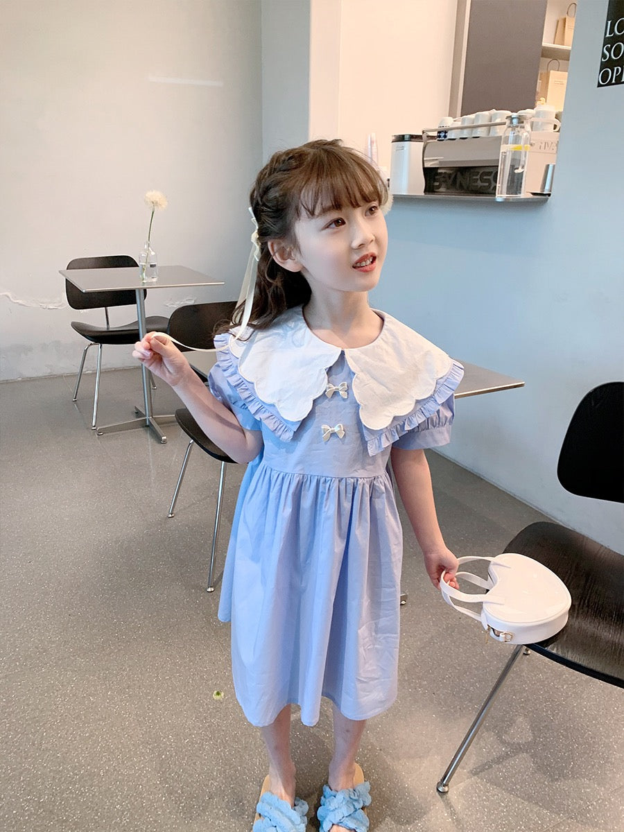Girls dress 2023 new summer dress children's Korean style slim skirt b –  Lee Nhi Boutique