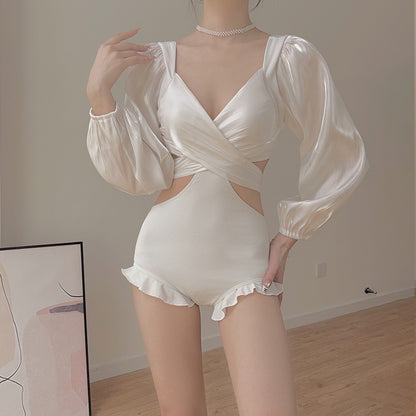 Yimeishan swimsuit women's 2023 new high-end sense cover belly and look thin sexy pure desire wind hot spring swimsuit