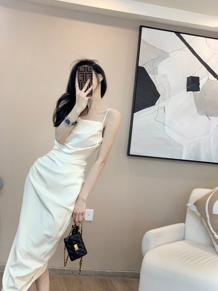 Leathercat summer 2022 new high-end chic design sense niche bag hip sling dress female