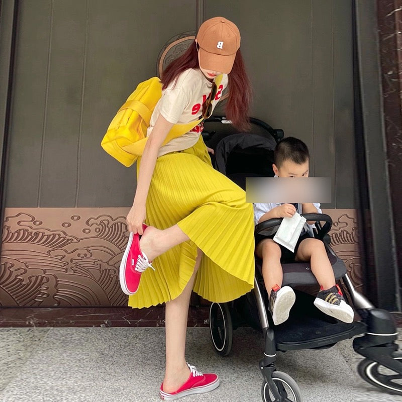 Summer women's clothing 2023 slightly fat and thin tea-style wear lively age-reducing salt-style light mature dress two-piece suit
